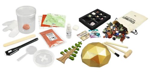 Mega kőzetek és ásványok felfedező és kísérletező készlet