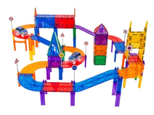 EliFix mágneses építőjáték - autópálya 100 db